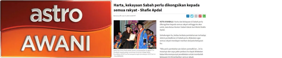 CONVOCATION IN MEDIA - University College Sabah Foundation