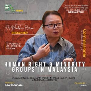 13 August 2021 - Webinar Human Rights and Minority Groups in Malaysia