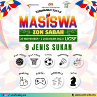 29 Nov-2 Dec 2023 - Kejohanan Sukan Masiswa Zon Sabah 2023
