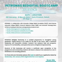 26 Feb-8 Mar 2024 - Petronas Bedigital Bootcamp