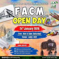 24 January 2026 - FACULTY OF ART & CREATIVE MEDIA (FACM) OPEN DAY